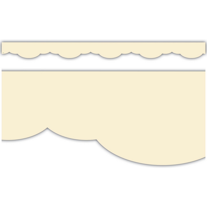 Creme Brulee Fancy Scallops Border Trim-Borders-Tools 4 Teaching-Classroom Decor and More
