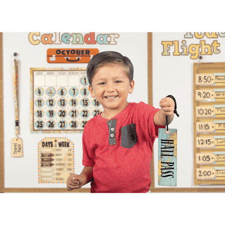Travel the Map Magnetic Hall Pass-Hall Passes-Tools 4 Teaching-Classroom Decor and More