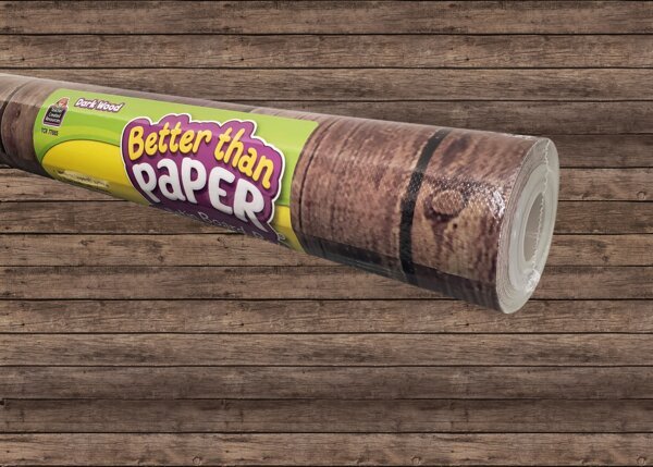 Better Than Paper® Bulletin Board Roll: Dark Wood-Bulletin Board Paper - Better Than Paper-Tools 4 Teaching-Classroom Decor and More