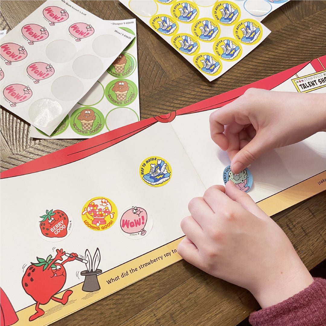 *All in Good Pun: Jokes that Really STINK Sticker Collector Album (stickers sold separately)-Stickers-Tools 4 Teaching-Classroom Decor and More