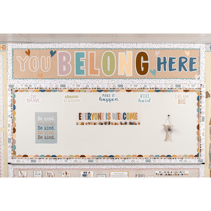 Everyone is Welcome Scalloped Die-Cut Border Trim-Borders-Tools 4 Teaching-Classroom Decor and More