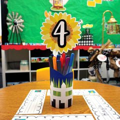 Sunflower 6" Designer Cut-Outs-Accents-Tools 4 Teaching-Classroom Decor and More