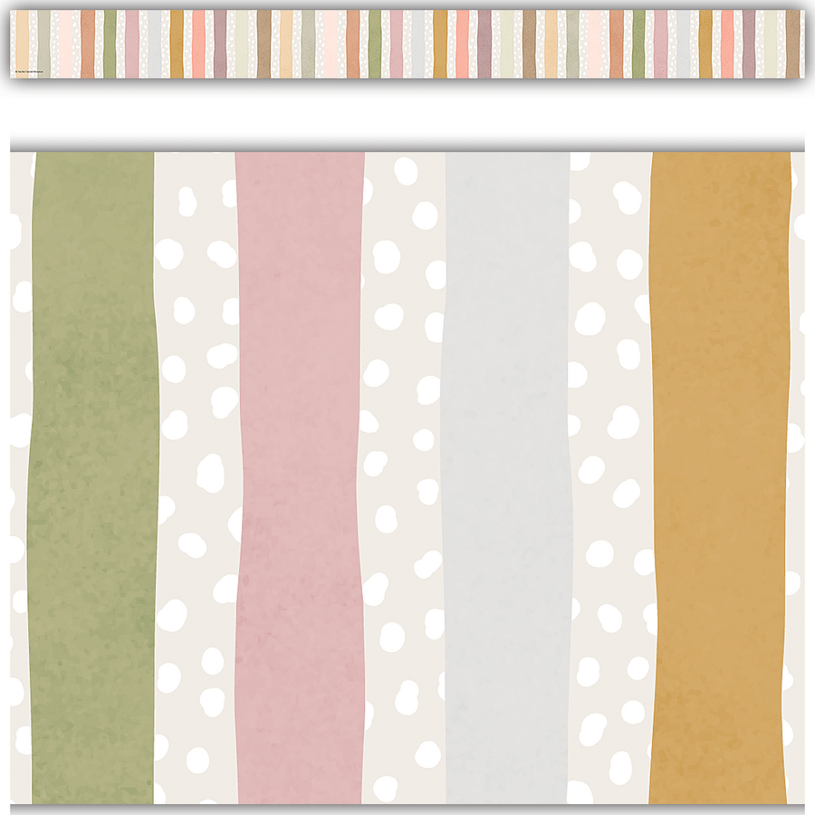 Terrazzo Tones Stripes Straight Border Trim-Borders-Tools 4 Teaching-Classroom Decor and More
