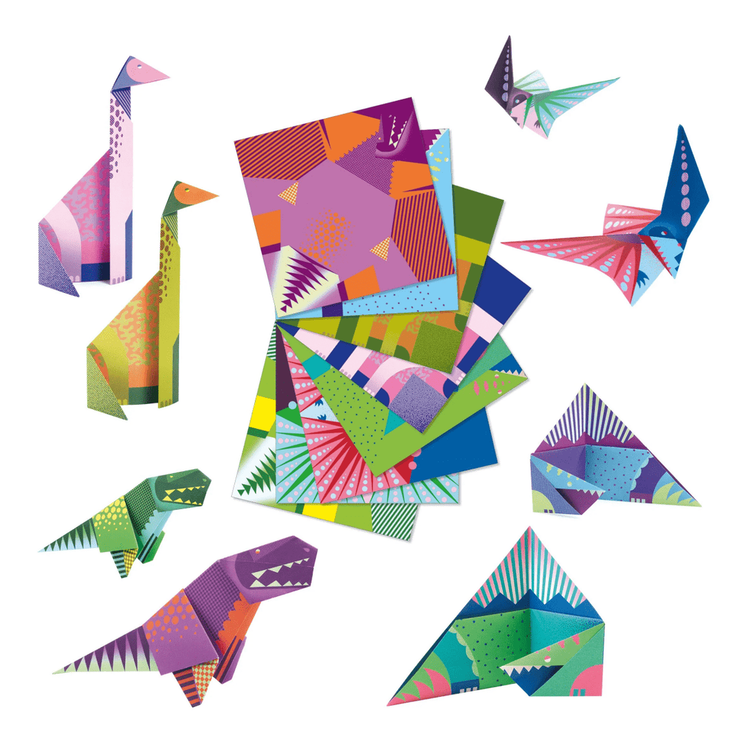 *Dinosaur Origami Paper Craft Kit-Craft Activity-Tools 4 Teaching-Classroom Decor and More