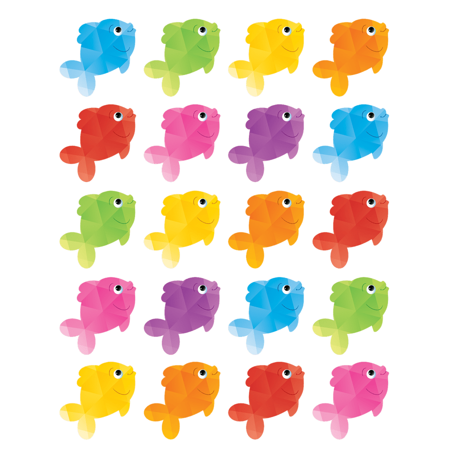 Colorful Fish Stickers-Stickers-Tools 4 Teaching-Classroom Decor and More