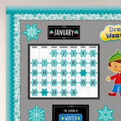 Snowflakes Calendar Days-Calendars-Tools 4 Teaching-Classroom Decor and More