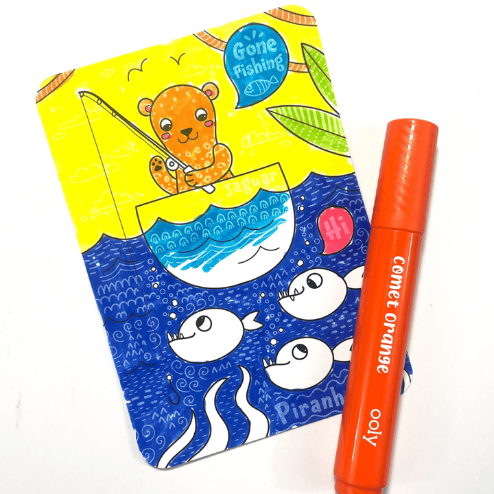 Undercover Art Hidden Pattern Coloring Activity Art Cards - Rainforest Fun-Activity Pads-Tools 4 Teaching-Classroom Decor and More