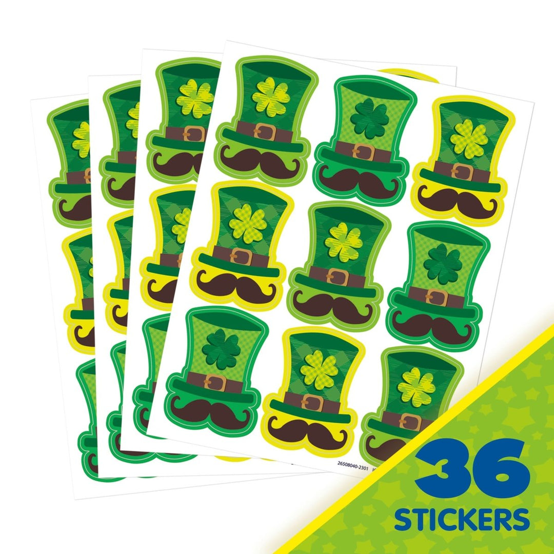 St. Pat's Hats Stickers Giant-Tools 4 Teaching-Classroom Decor and More