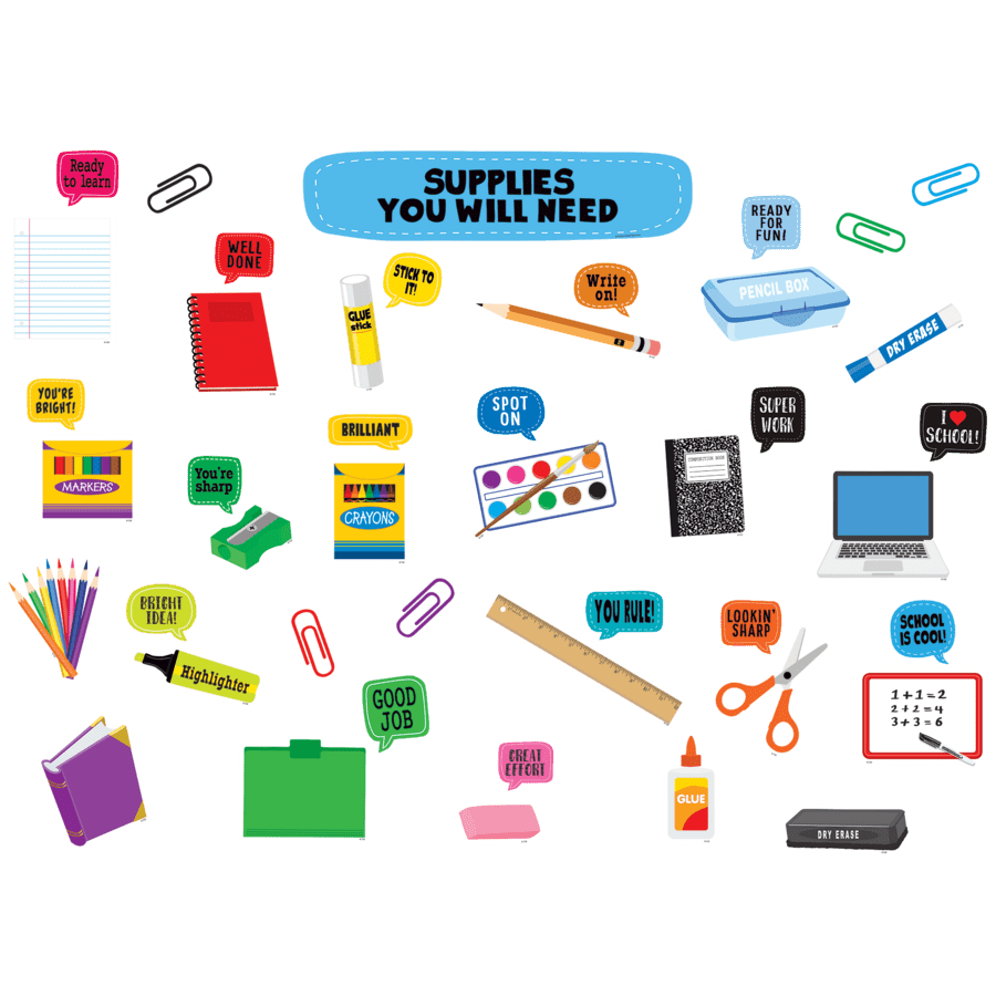 Supplies You Will Need Mini Bulletin Board-Tools 4 Teaching-Classroom Decor and More