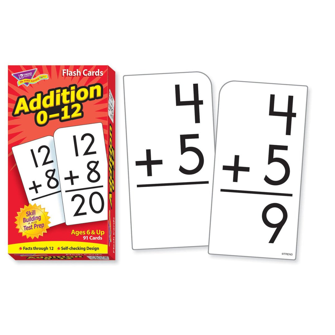 Addition 0-12 Skill Drill Flash Cards-Flashcards-Tools 4 Teaching-Classroom Decor and More