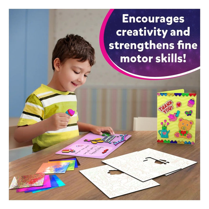 Foil Fun: Card Making Set | No Mess Art Kit (Ages 4-9)-Craft Activity-Tools 4 Teaching-Classroom Decor and More
