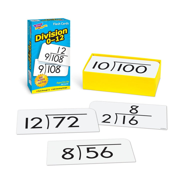 Division 0-12 Skill Drill Flash Cards-Flashcards-Tools 4 Teaching-Classroom Decor and More