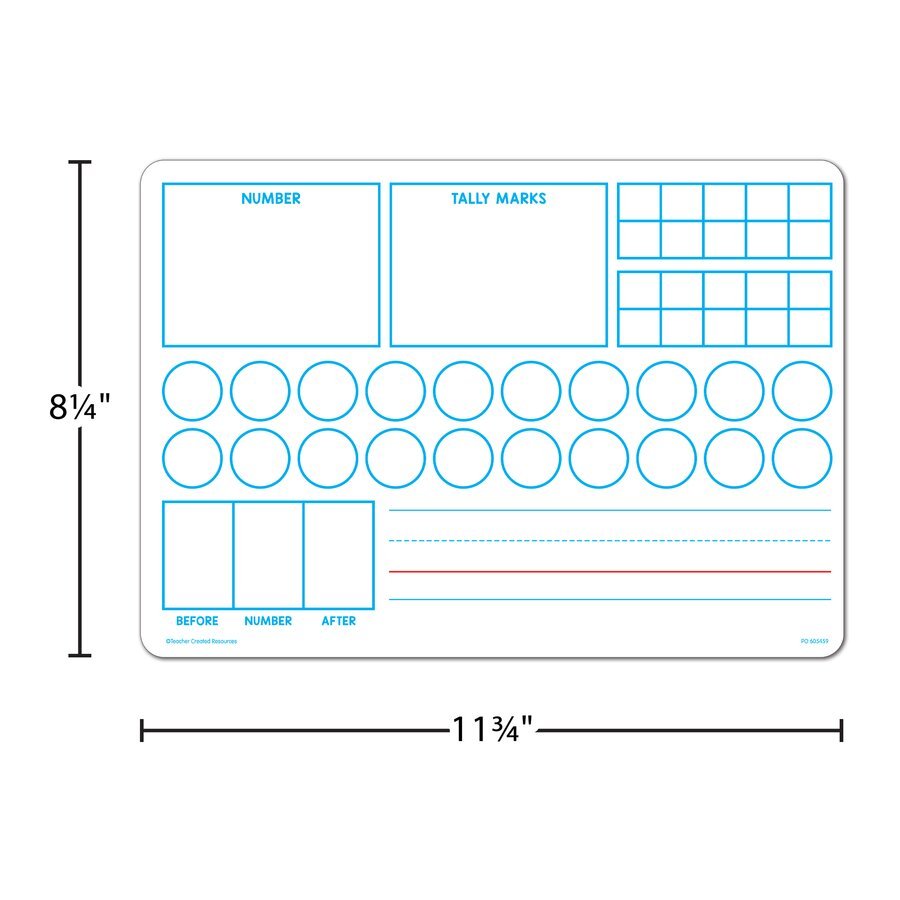 Double-Sided Learning Numbers 1–20 Dry-Erase Boards-Numbers, Counting & Sorting-Tools 4 Teaching-Classroom Decor and More