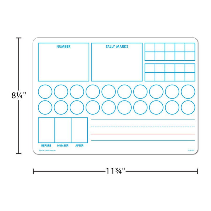 Double-Sided Learning Numbers 1–20 Dry-Erase Boards-Numbers, Counting & Sorting-Tools 4 Teaching-Classroom Decor and More