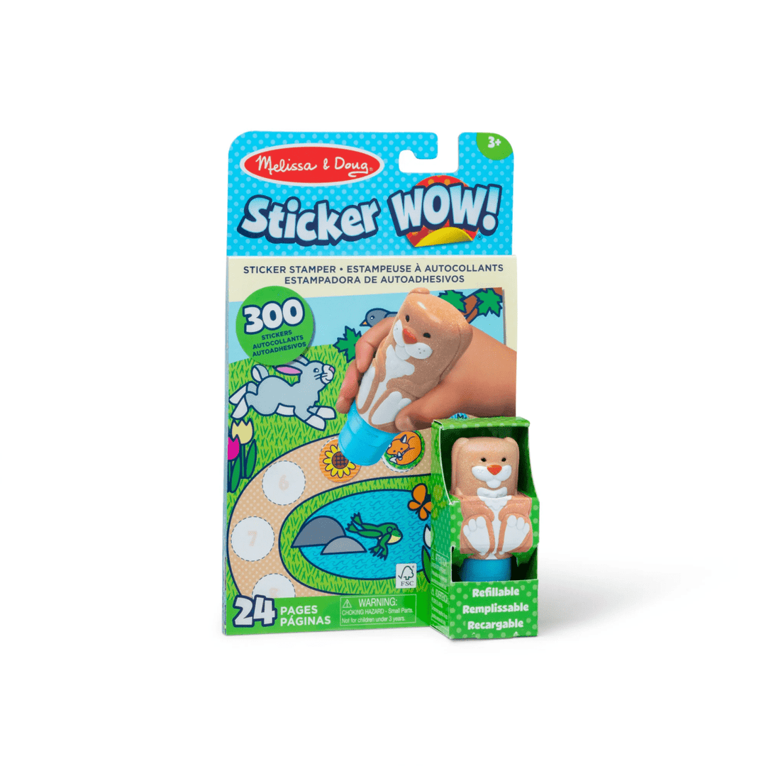 *Sticker WOW!™ Activity Pad & Sticker Stamper - Bunny-Activity Pads-Tools 4 Teaching-Classroom Decor and More