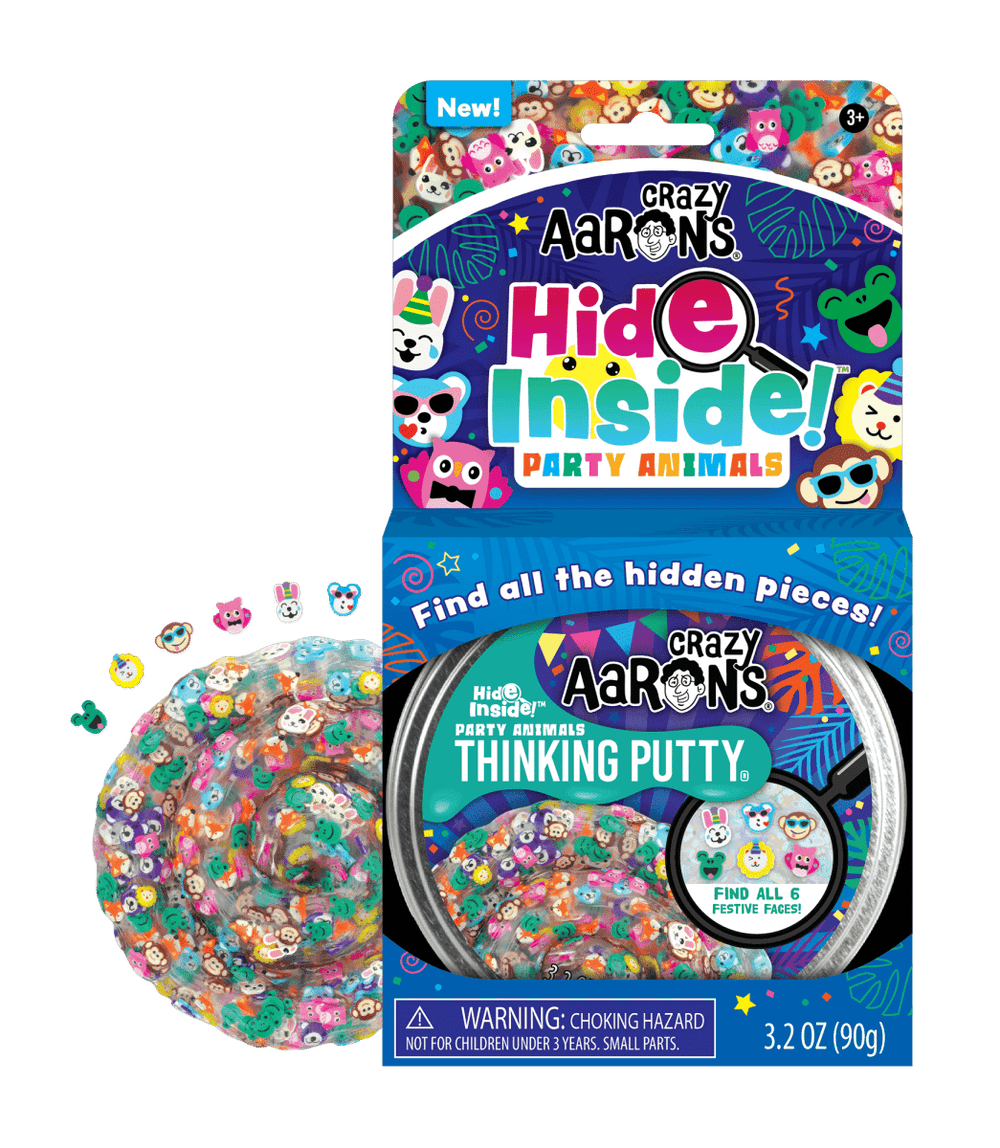 Crazy Aaron's® - Hide Inside!™ Party Animals Thinking Putty®-Thinking Putty-Tools 4 Teaching-Classroom Decor and More