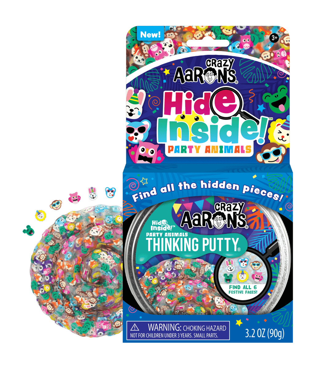 Crazy Aaron's® - Hide Inside!™ Party Animals Thinking Putty®-Thinking Putty-Tools 4 Teaching-Classroom Decor and More