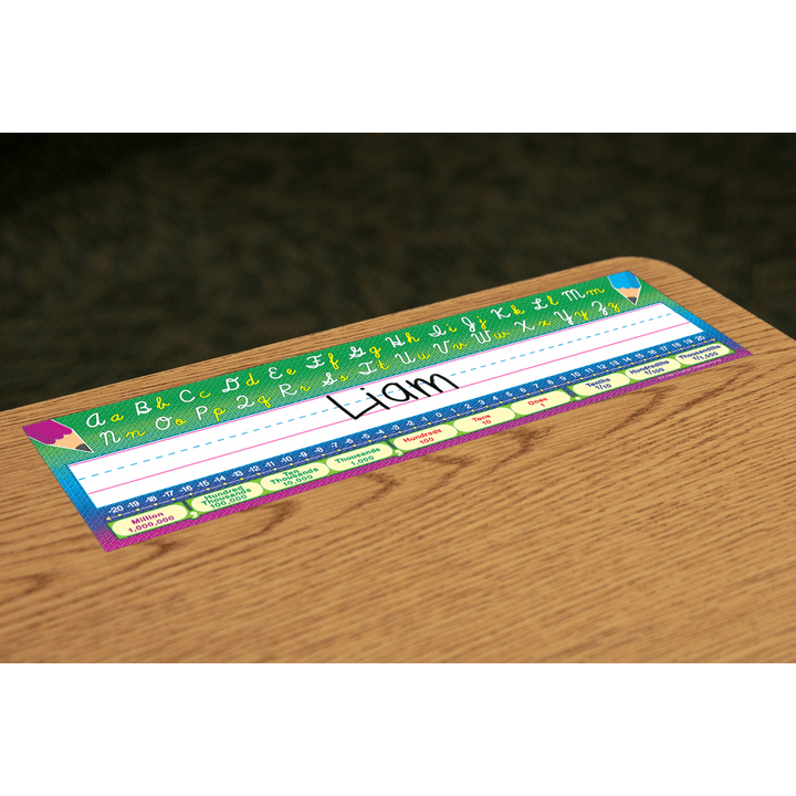 Cursive Writing Flat Name Plates-Nameplates & Name Tags-Tools 4 Teaching-Classroom Decor and More