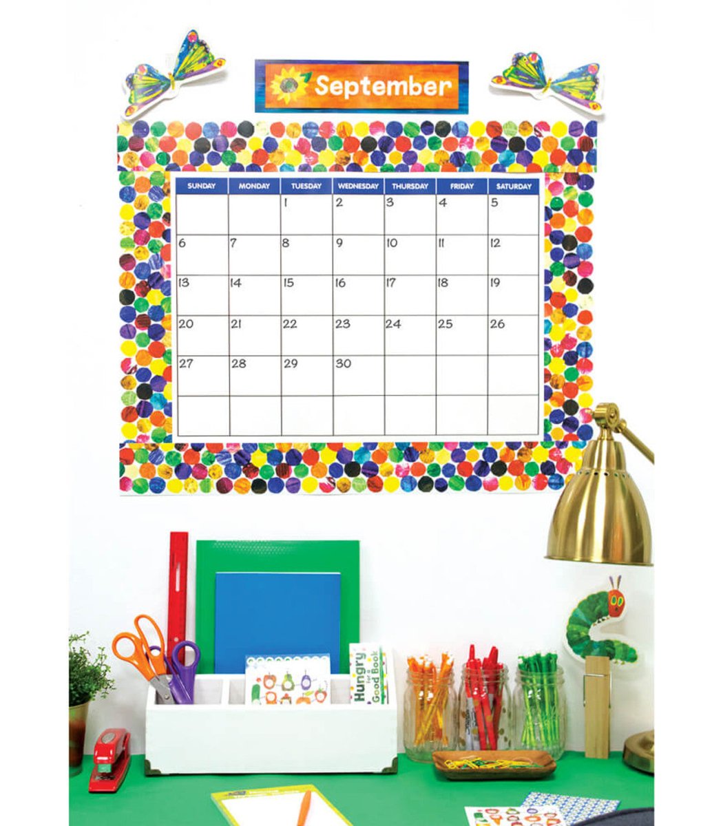 The Very Hungry Caterpillar™ Dots Straight Bulletin Board Borders-Borders-Tools 4 Teaching-Classroom Decor and More