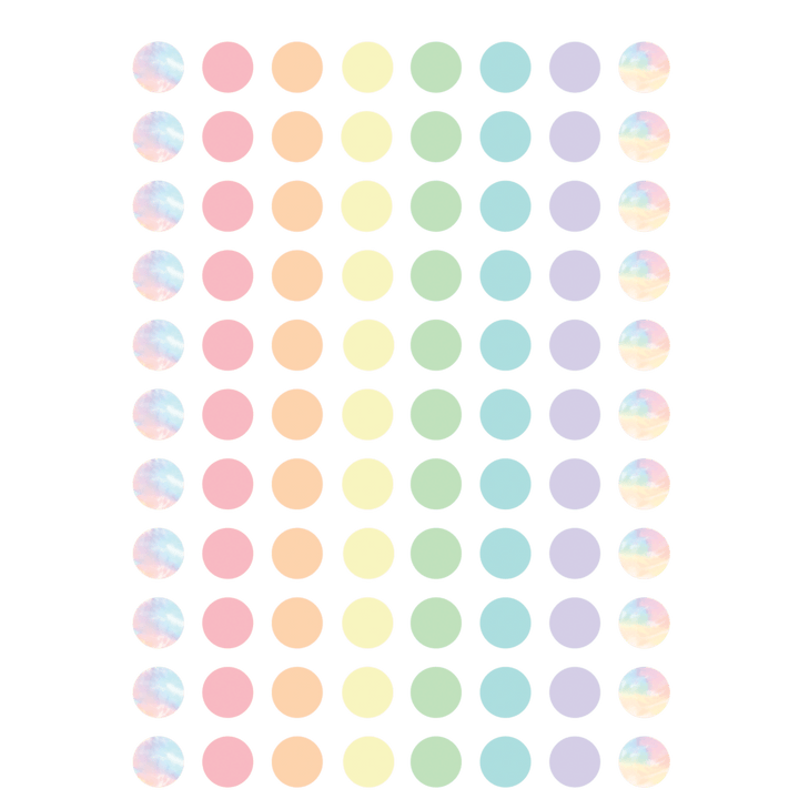 Pastel Pop Circles Mini Stickers Valu-Pak-Stickers-Tools 4 Teaching-Classroom Decor and More