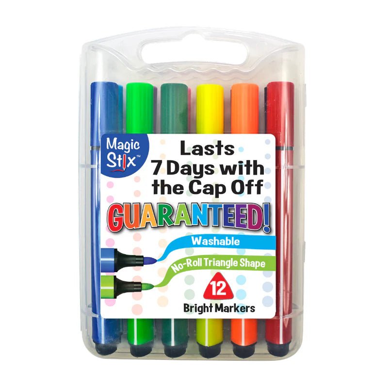 Magic Stix Triangular Marker 12 Pack - Tools 4 Teaching