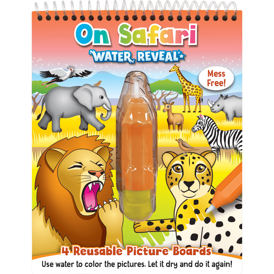 On Safari Water Reveal-Activity Pads-Tools 4 Teaching-Classroom Decor and More