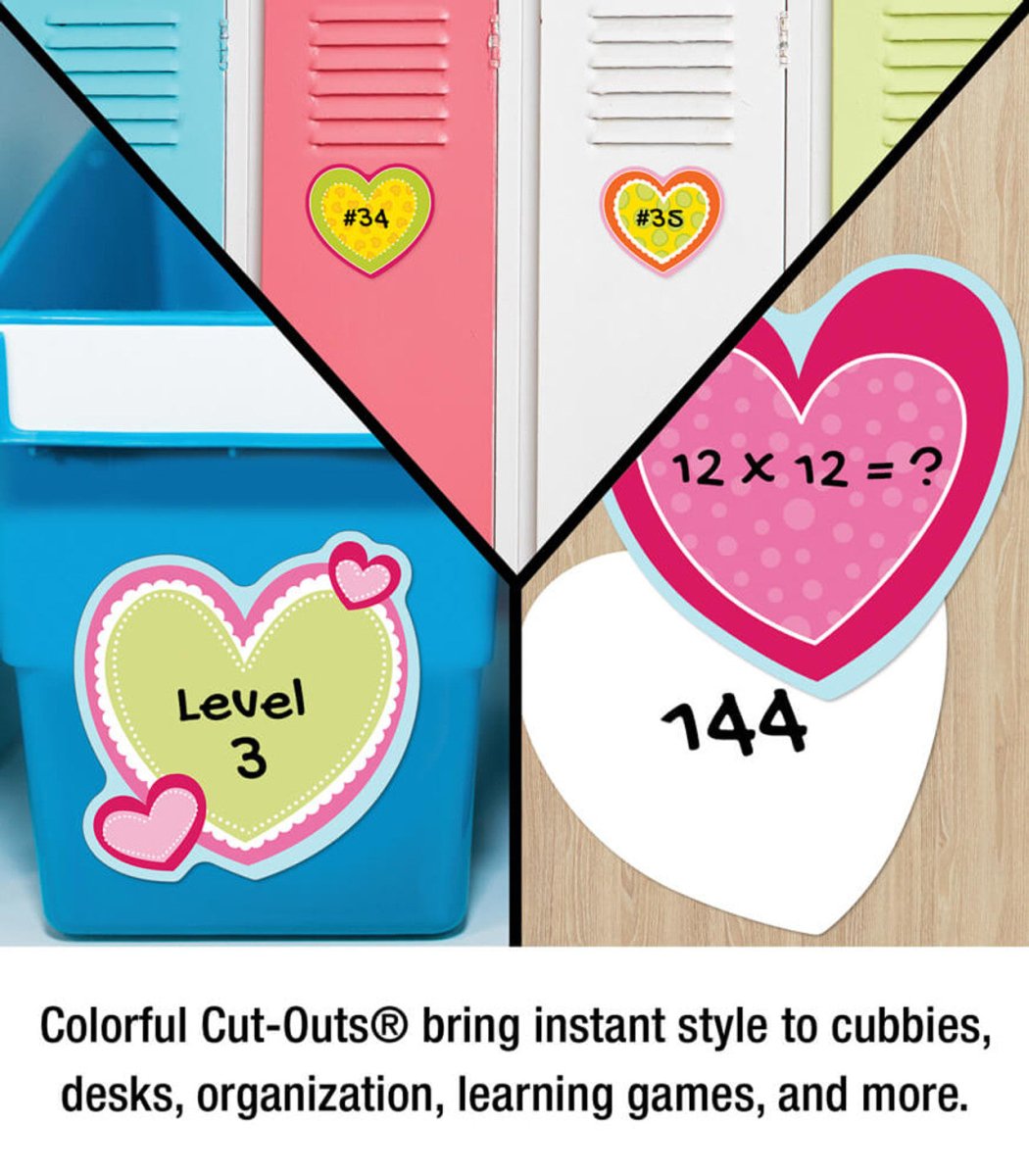 Hearts Cutouts-Tools 4 Teaching-Classroom Decor and More