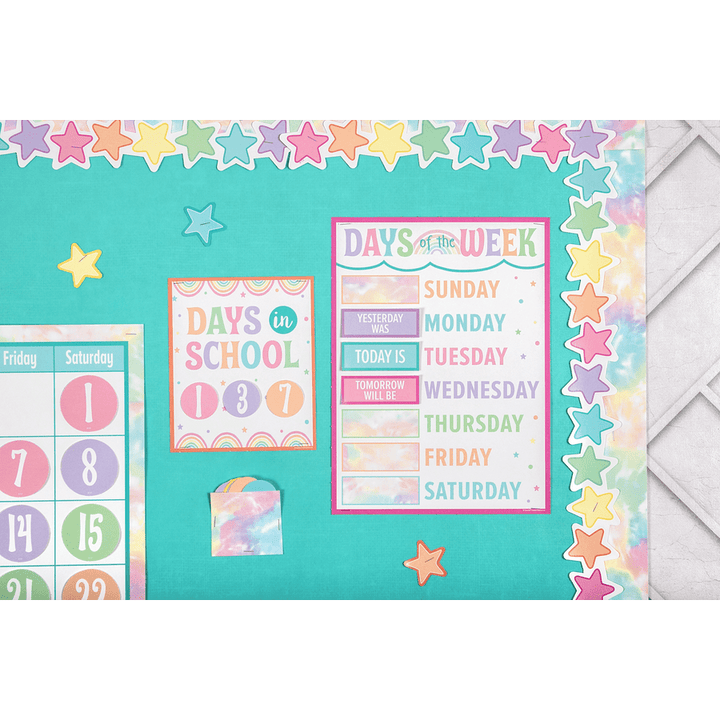 Pastel Pop Calendar Bulletin Board-Calendars-Tools 4 Teaching-Classroom Decor and More
