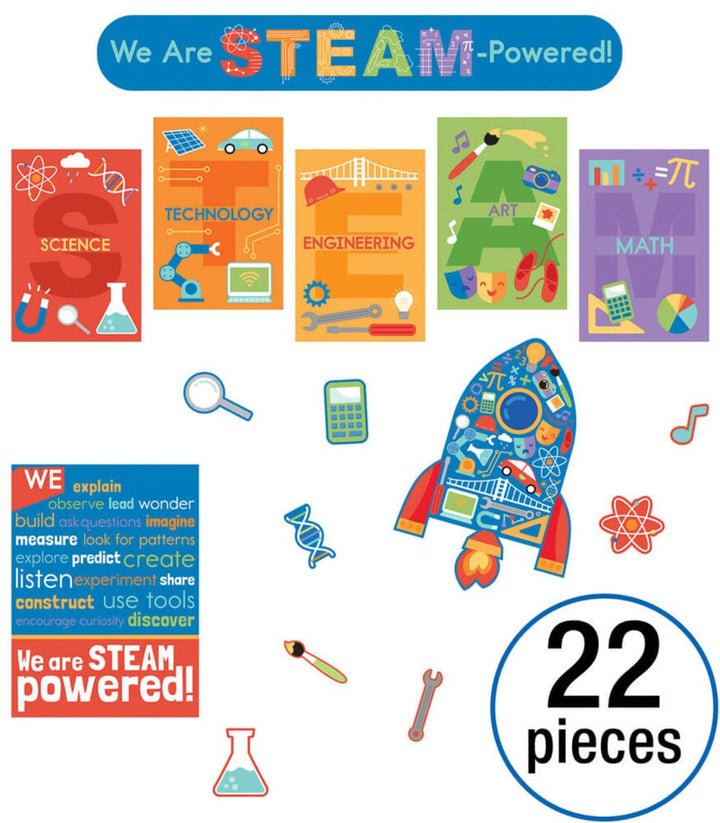 STEAM Bulletin Board Set-Bulletin Board Sets-Tools 4 Teaching-Classroom Decor and More