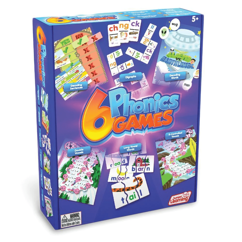 6 Phonics Games-Subjects - Reading - Reading Manipulatives-Tools 4 Teaching-Classroom Decor and More