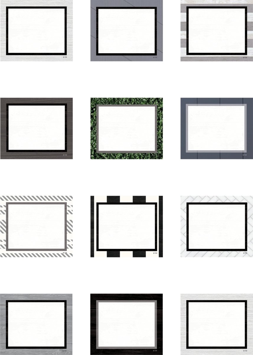 Modern Farmhouse Blank Cards Mini Accents-Mini Accents-Tools 4 Teaching-Classroom Decor and More