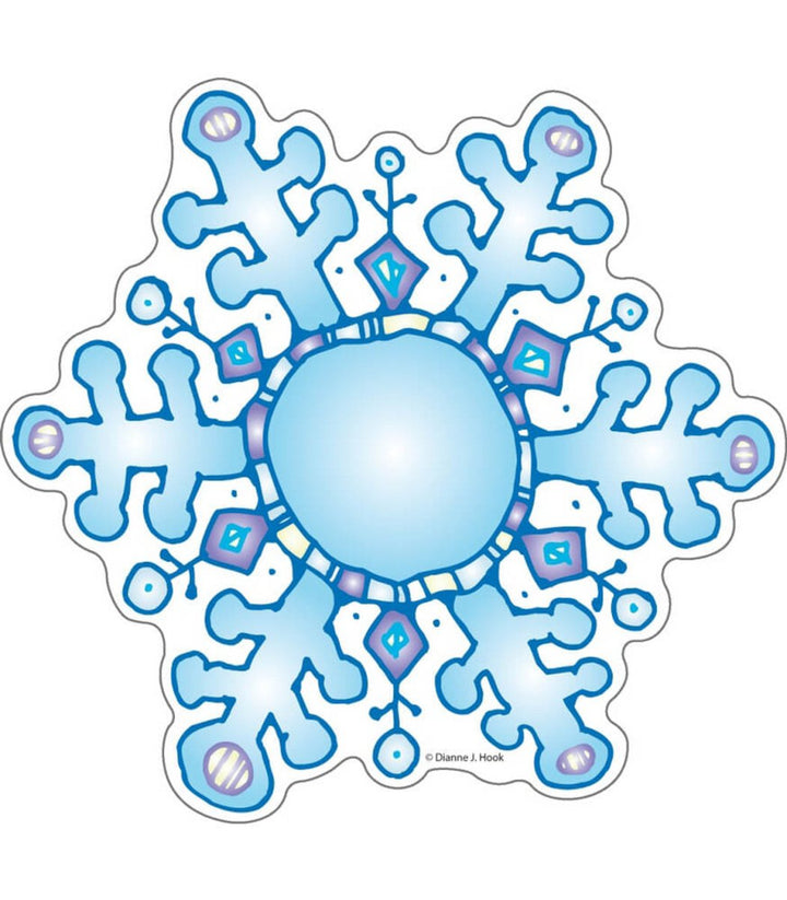 Snowflakes DJ Inkers Cutouts-Tools 4 Teaching-Classroom Decor and More