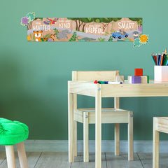 Jungle Friends Welcome Banner-Banner-Tools 4 Teaching-Classroom Decor and More