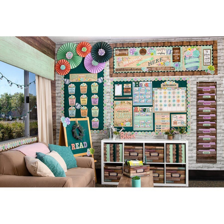 Better Than Paper® Bulletin Board Roll: White Brick-Bulletin Board Paper - Better Than Paper-Tools 4 Teaching-Classroom Decor and More