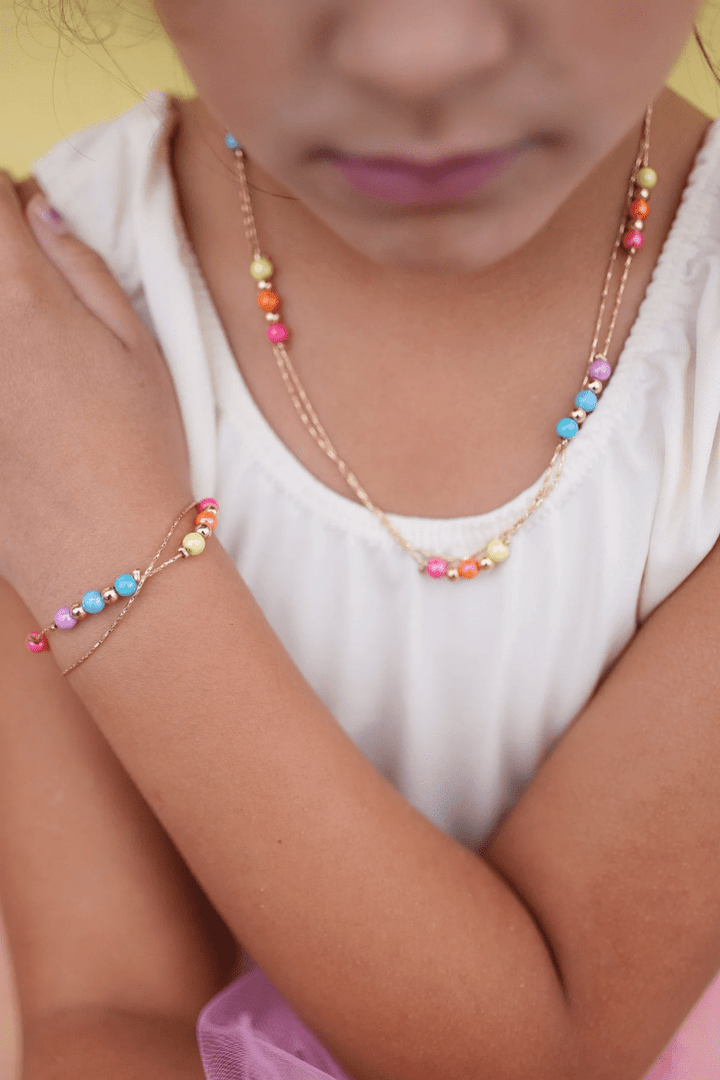 Boutique Golden Rainbow Necklace-Dress Up & Jewelry-Tools 4 Teaching-Classroom Decor and More