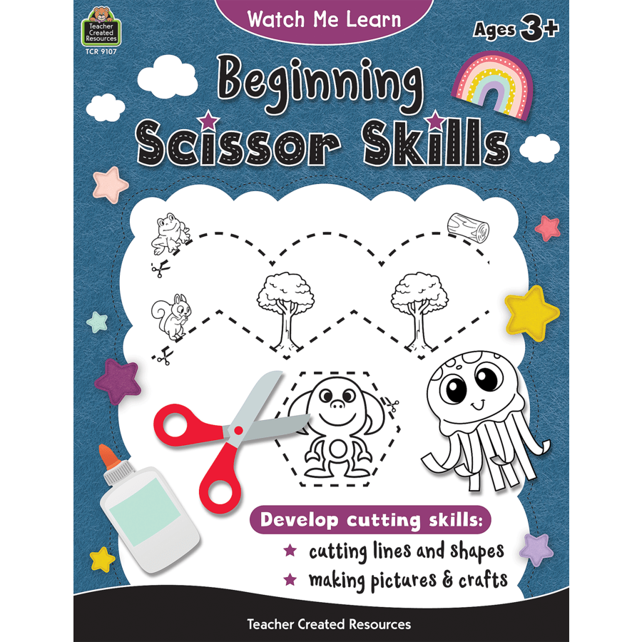 Watch Me Learn: Beginning Scissor Skills-Subjects - Books - Activity Books-Tools 4 Teaching-Classroom Decor and More