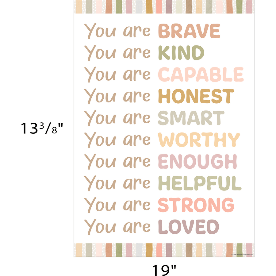 Terrazzo Tones You are Positive Poster-Posters-Tools 4 Teaching-Classroom Decor and More