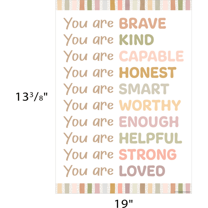 Terrazzo Tones You are Positive Poster-Posters-Tools 4 Teaching-Classroom Decor and More