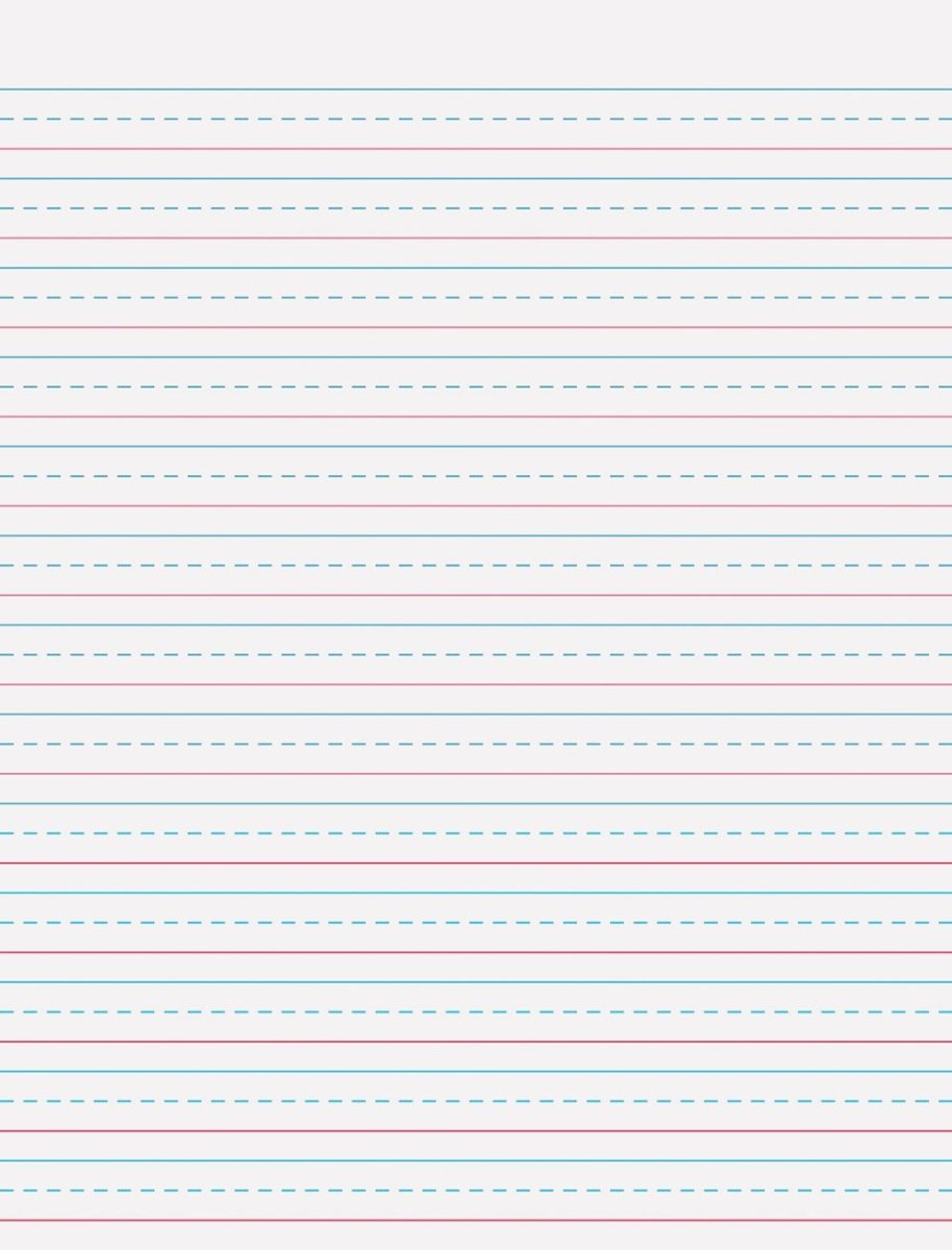 Pacon® Multi-Program Handwriting Tablet 8" X 10-1/2", Ruled Short D'nealian Grades 2&3 / Zaner-Bloser Grade 2 40 Sheets-Story Paper-Tools 4 Teaching-Classroom Decor and More