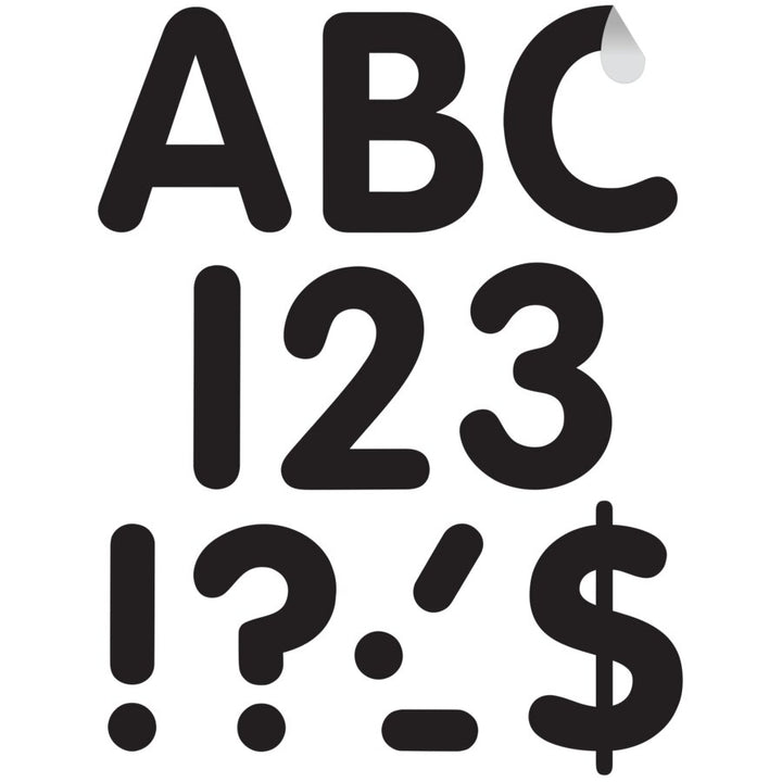 Black 4" Classic Self-Adhesive Letters Uppercase-Letters-Tools 4 Teaching-Classroom Decor and More