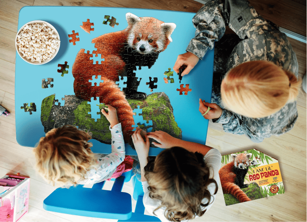 I AM LiL' RED PANDA 100 pcs Puzzle-Puzzles-Tools 4 Teaching-Classroom Decor and More