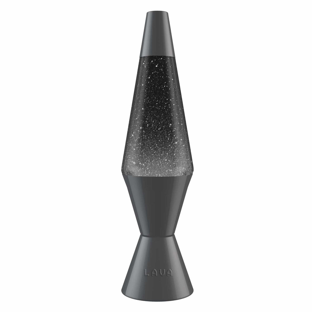 10" LAVA® Lamp - Black liquid / silver glitter-Lava-Tools 4 Teaching-Classroom Decor and More