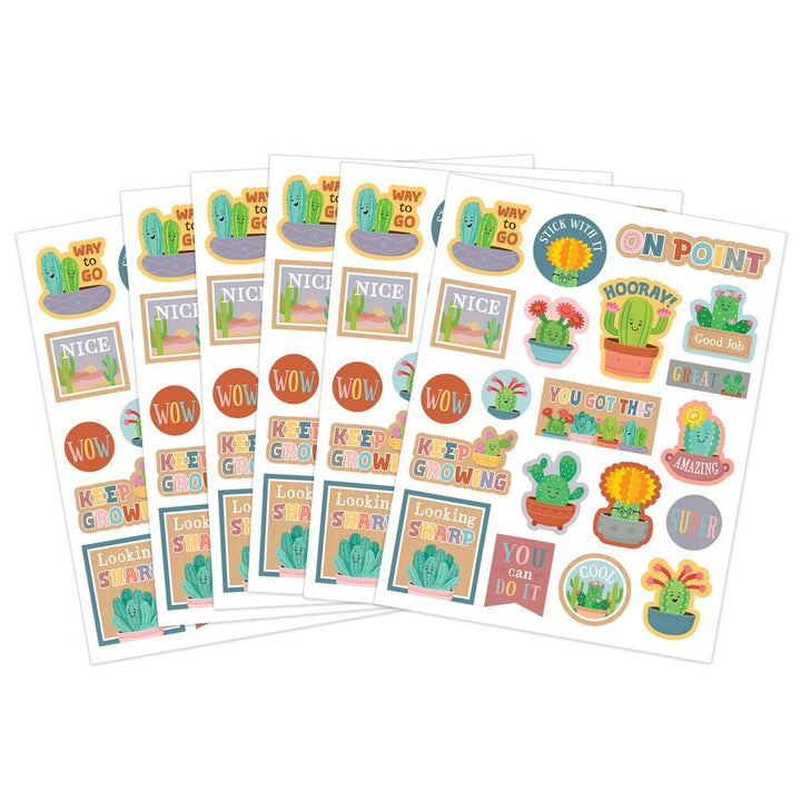 Happy Cactus Crew Stickers-Stickers-Tools 4 Teaching-Classroom Decor and More