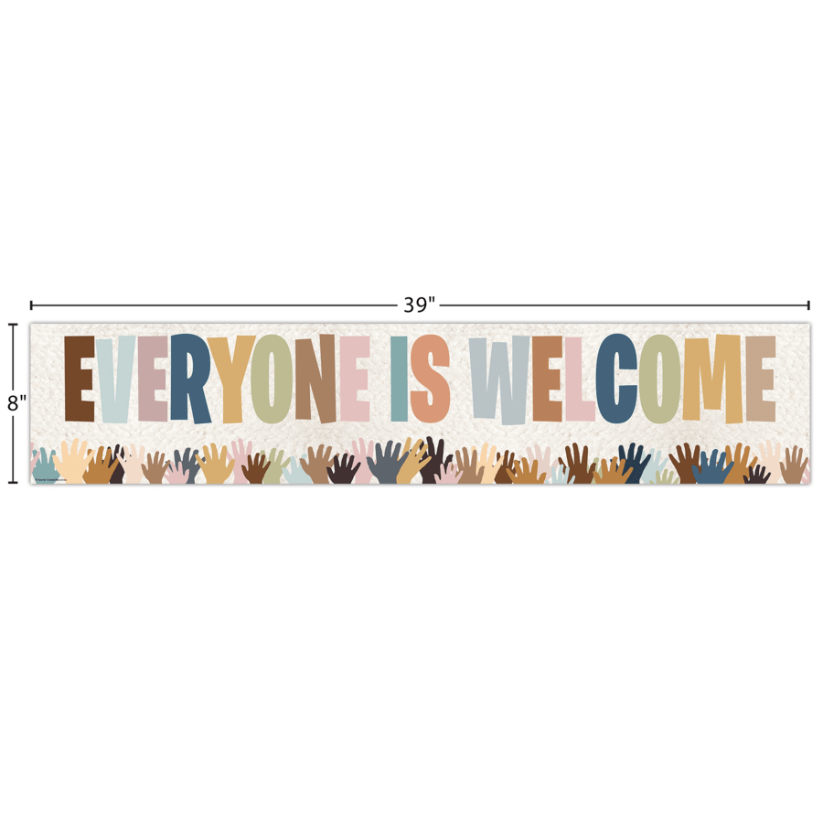 Everyone is Welcome Helping Hands Banner-Banner-Tools 4 Teaching-Classroom Decor and More