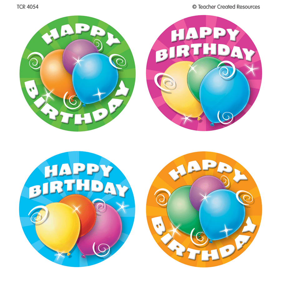 Happy Birthday Wear 'Em Badges-Birthday-Tools 4 Teaching-Classroom Decor and More