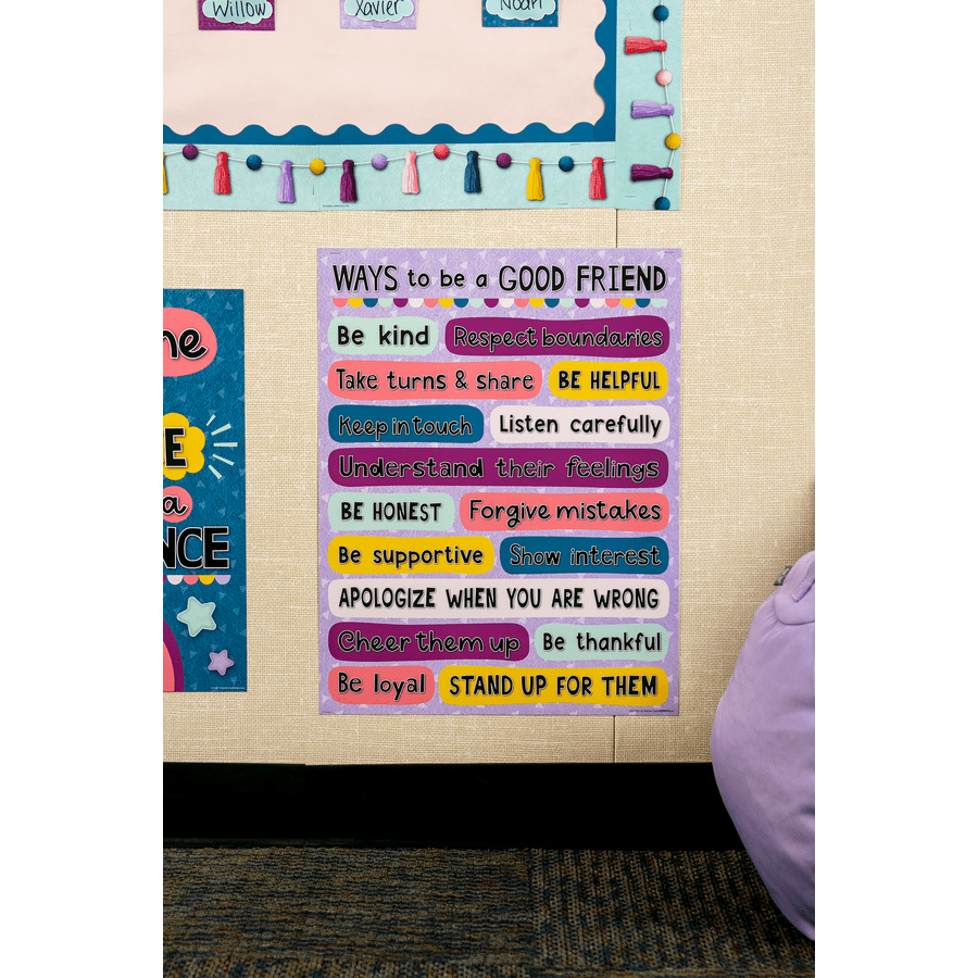 Oh Happy Day Ways to be a Good Friend Chart-Charts-Tools 4 Teaching-Classroom Decor and More