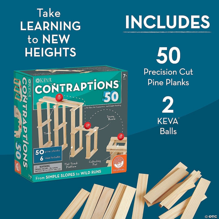*KEVA® Contraptions 50 Plank Set-Building-Tools 4 Teaching-Classroom Decor and More