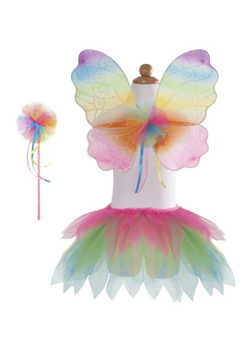 Neon Rainbow Skirt/Wings/Wand, Size 4-7-Dress Up & Jewelry-Tools 4 Teaching-Classroom Decor and More