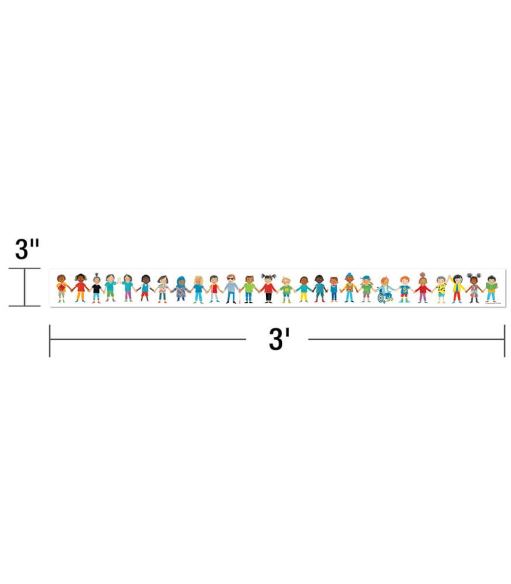 All Are Welcome: Kids Straight Bulletin Board Borders-Borders-Tools 4 Teaching-Classroom Decor and More