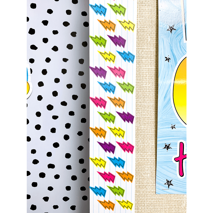 Brights 4Ever Lightning Bolts Straight Border Trim-Borders-Tools 4 Teaching-Classroom Decor and More